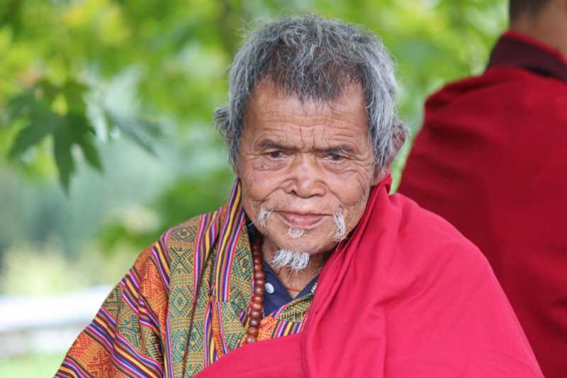 Elderly People Of Bhutan