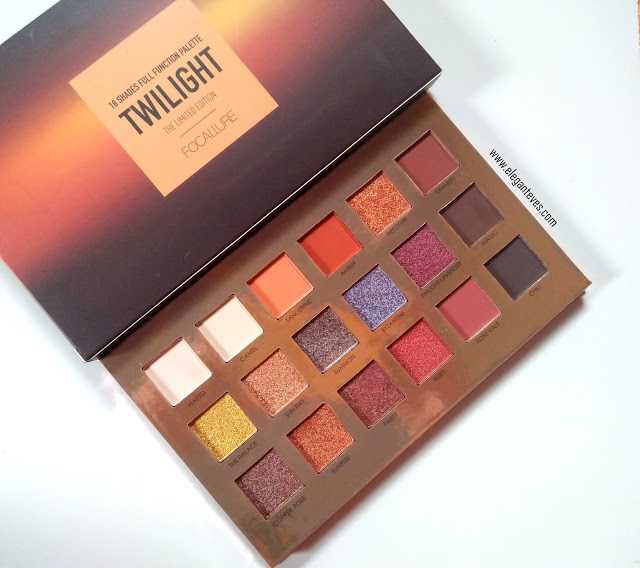 Elegant Eves: Focallure 18 Shades Full Function Palette Twilight Review, Swatches