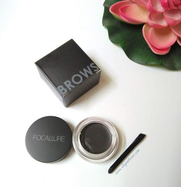 Elegant Eves: Focallure Brows Cream 02 Chocolate Review Swatches Before/After