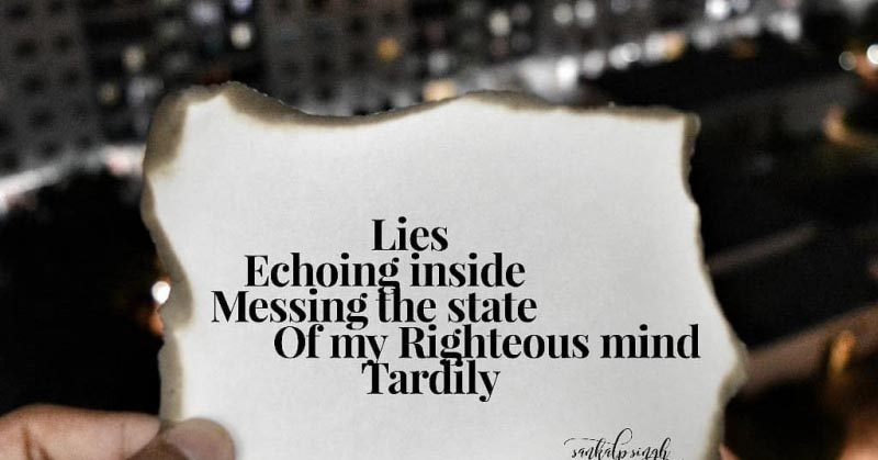 Elfchen Poetry With Lies