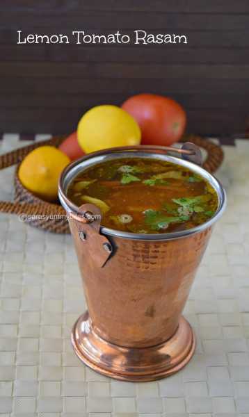 Elumichai Thakkali Rasam /எலுமிச்சை தக்காளி ரசம் / Lemon Tomato Rasam With Out Tamarind And Dhal ~ SarasYummyBites