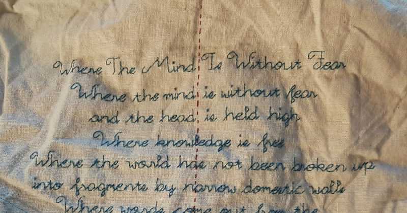 Embroidered Poetry Commission