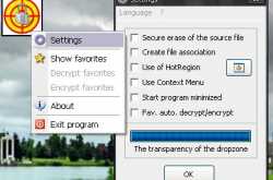 Encrypt files using DRAG n CRYPT