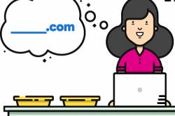 Everything starts when you register a domain