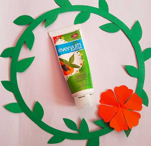 Everyuth Purifying & Exfoliating Neem Papaya Face Scrub Review - Indian Beauty Hub