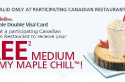 FREE Medium Creamy Maple Chill at Tim Hortons 