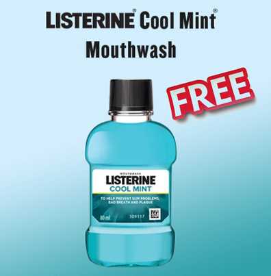 FREE Sample Of Listerine Cool Mint - 80ml