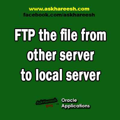 FTP The File From Other Server To Local Server