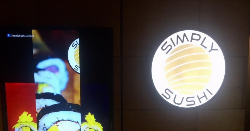 Face Off With Sushi At Simply Sushi (Ambience Mall )