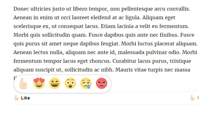 Facebook Like Reactions For Your WordPress Website - Blogging Techniques