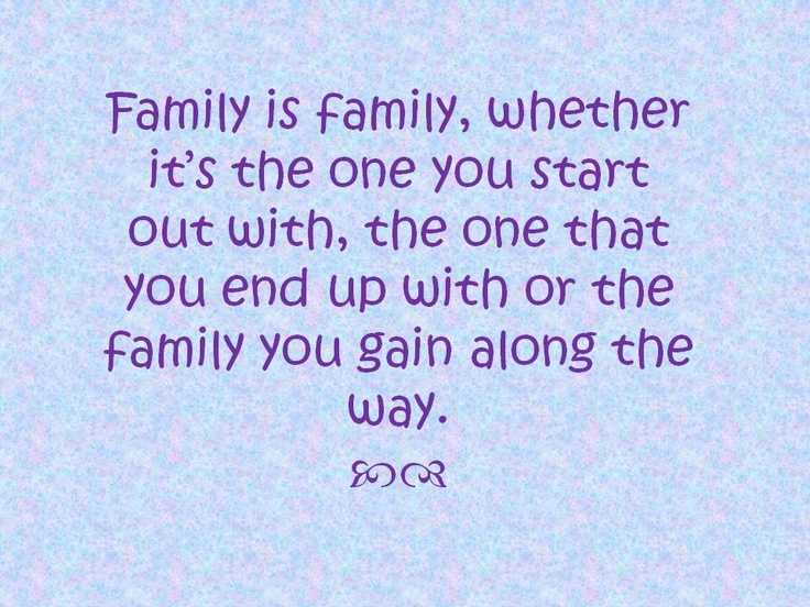 Family Is Family
