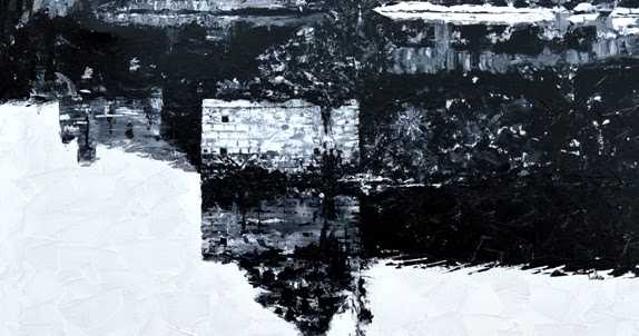 Fathomless - Black And White Painting