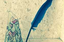 Feather quill- Haiga