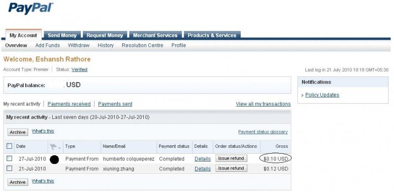 First Payment From Moneybux