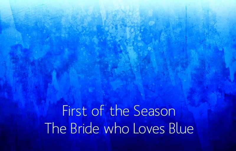 First Of The Season: The Bride Who Loves Blue