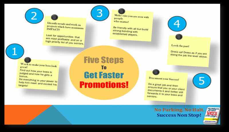 Five Steps To Get Faster  Promotions!