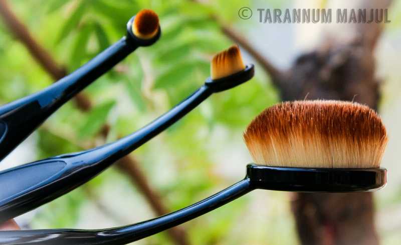 Flawless Base And Perfect Makeup With Wiseshe Oval Brushes