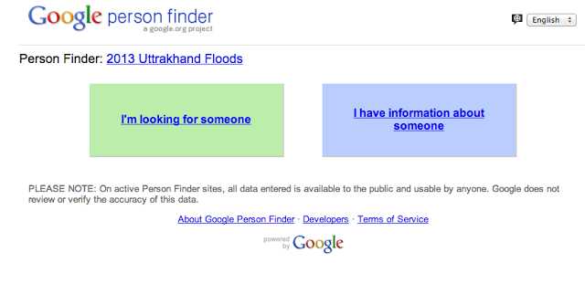 Floods In Uttarakhand, India: Google Person Finder Launched To Offer Information On Missing People In Flood Affected Areas