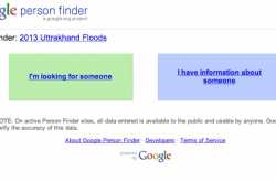 Floods in Uttarakhand, India: Google Person Finder launched to offer information on missing people in flood affected areas