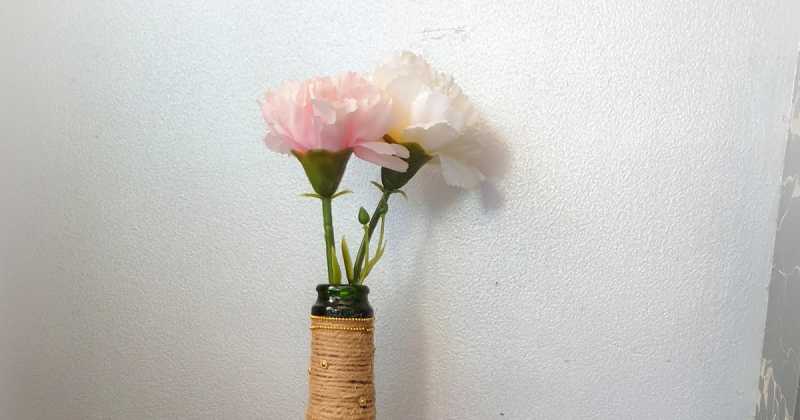Flower Vase From Old Bottle