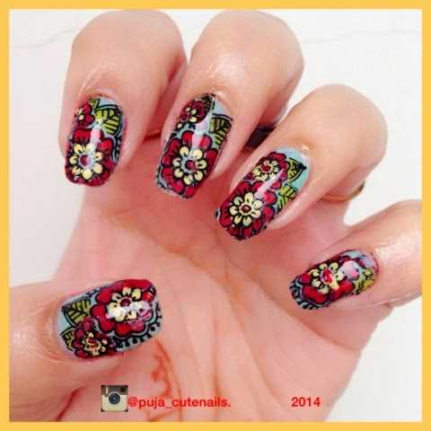Flowers Nail Art