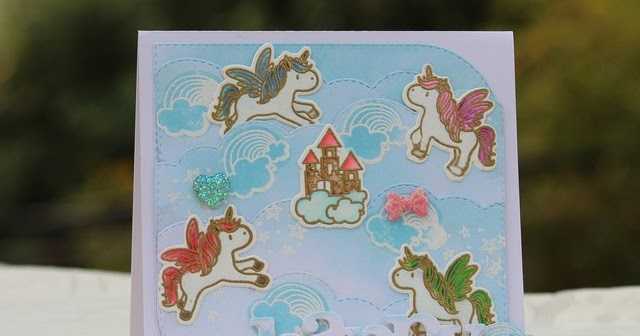 Flying Unicorn Card