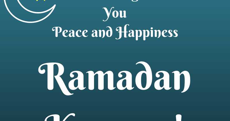 For Peace And Purity -- The Holy Month Of Ramadan 