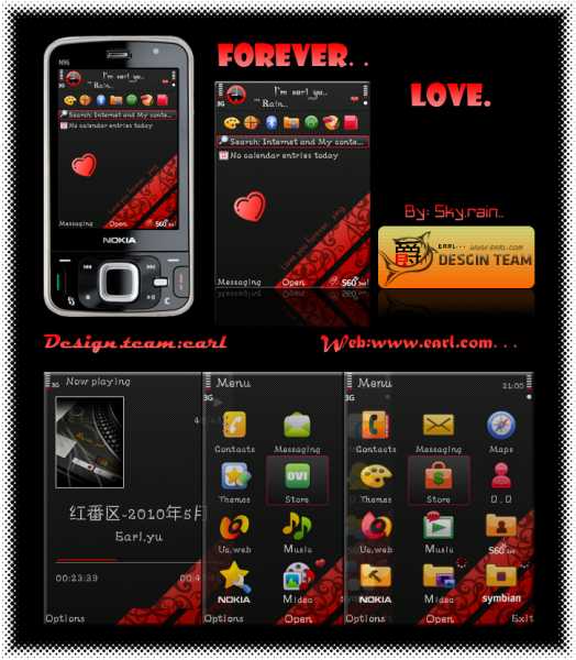 Forever Love Theme For S60 3rd And 5th Edition Phones