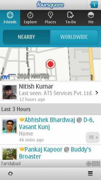 Foursquare Releases A Full Featured QT App For Symbian