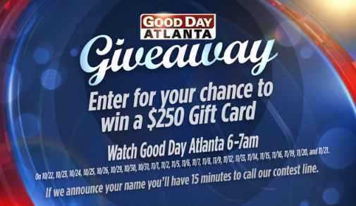 Fox 5 Good Day Atlanta Giveaway - Win $250 Visa Gift Card