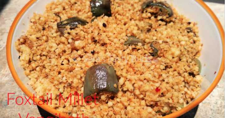 Foxtail Millet Vangibath #Ssshhhhcookingsecretly