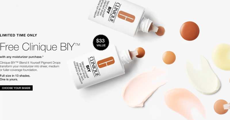 Free Offer : Clinique BIY™ Full-size With Any Moisturizer Purchase.*