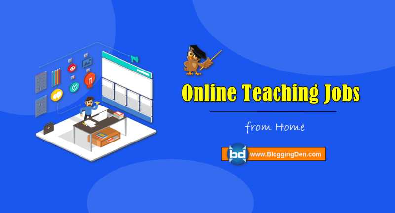 Free Online Teaching Jobs In India Without Investment 2019