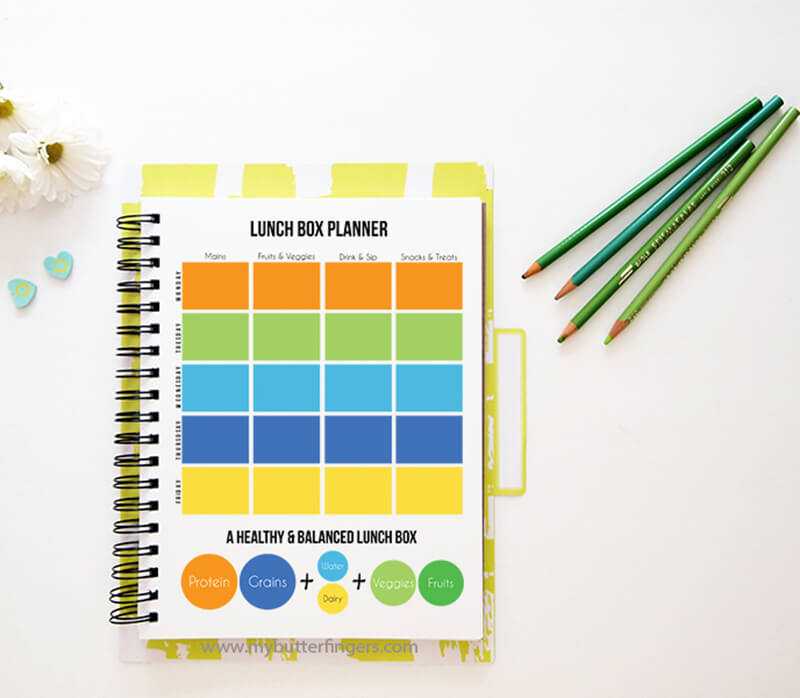 Free Printable Lunch Box Planner, Lunch Notes And Meal Planner For Busy Moms