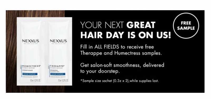 Free Samples : Nexxus Therapy Shampoo And Conditioner