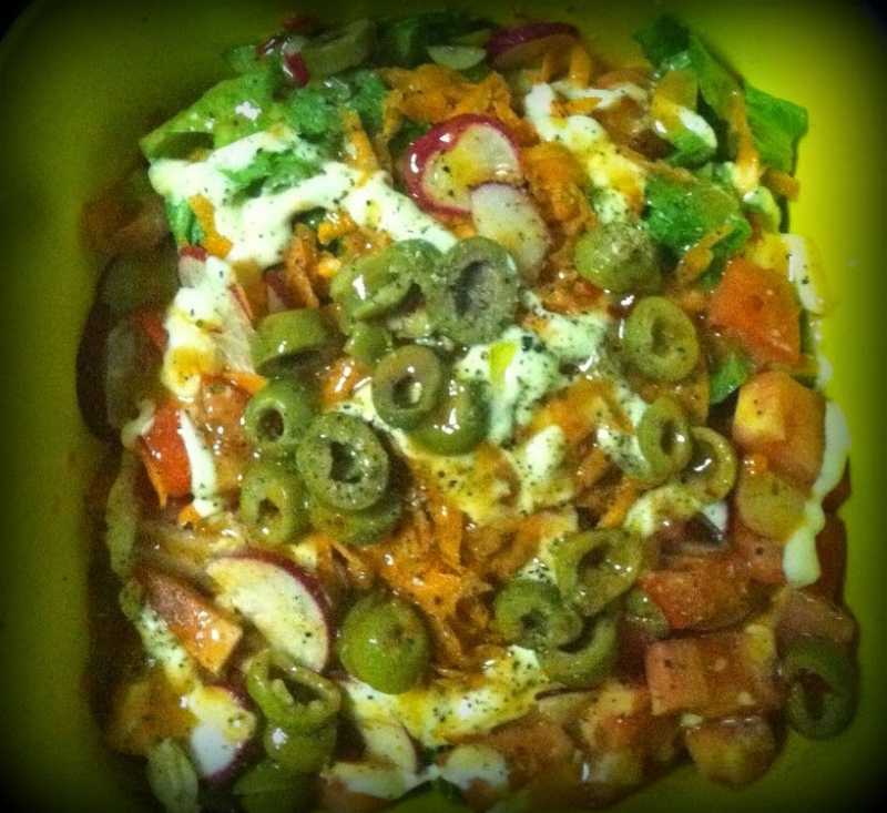 French Salad With Indian Mint Dressing