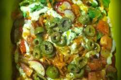 French Salad with Indian Mint Dressing