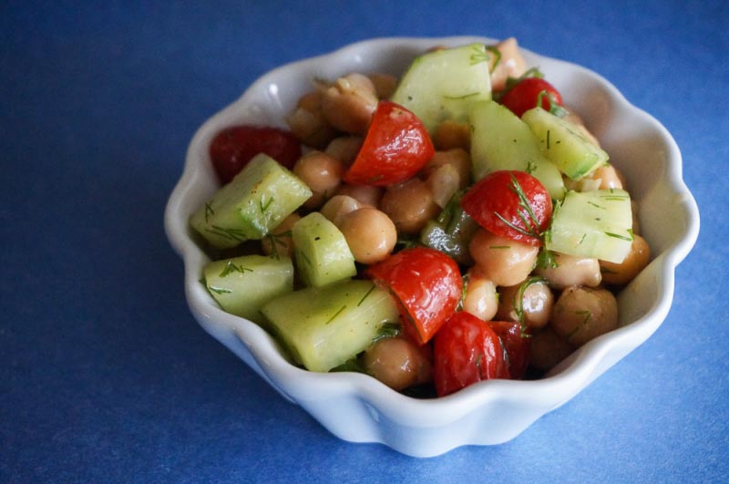 Fresh Chickpea Salad Recipe With Lemon And Dill