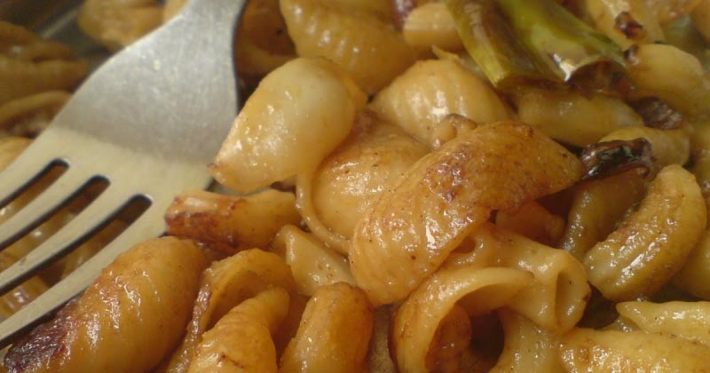 Fried Pasta For Breakfast