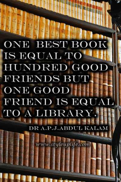 Friendship Quotes Friday : One Good Friend Is Equal To A Library
