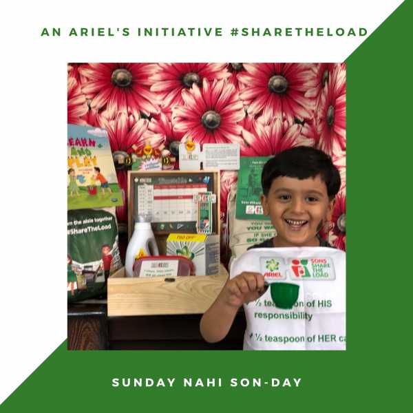 From Sunday To SON-day, A Step Towards #ShareTheLoad - An Initiative By Ariel - Directing My Dreams