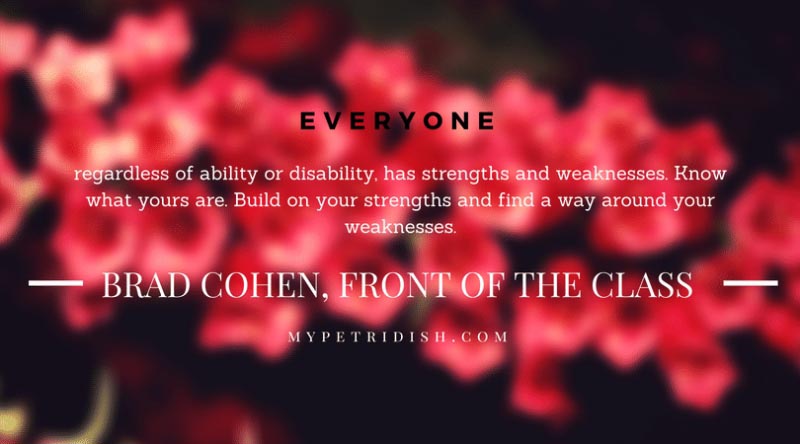 Front Of The Class Based On The Life Of Brad Cohen. Moview & Book Review