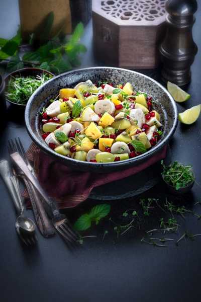 Fruit Chaat - An Indian Style Spiced Fruit Salad Recipe