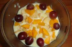 Fruit Custard : Frozen Sugar Free dessert