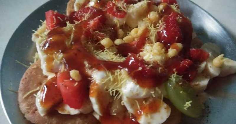 Fruits Papdi Chaat Recipe In Hindi 