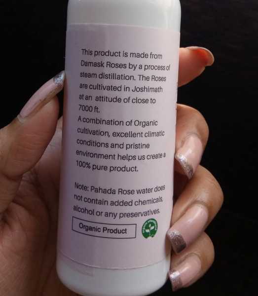 Fruush Organics PAHADA Rose Water Review