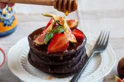 Fudgy Ragi Chocolate Pancake - Healthy Millet Recipe