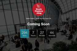 Fullpage Comingsoon Countdown Timer made with Vanilla Javascript