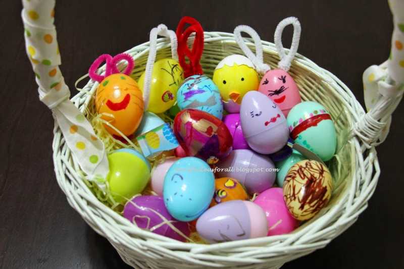 Fun Plastic Egg Crafts By Kids On Playdate