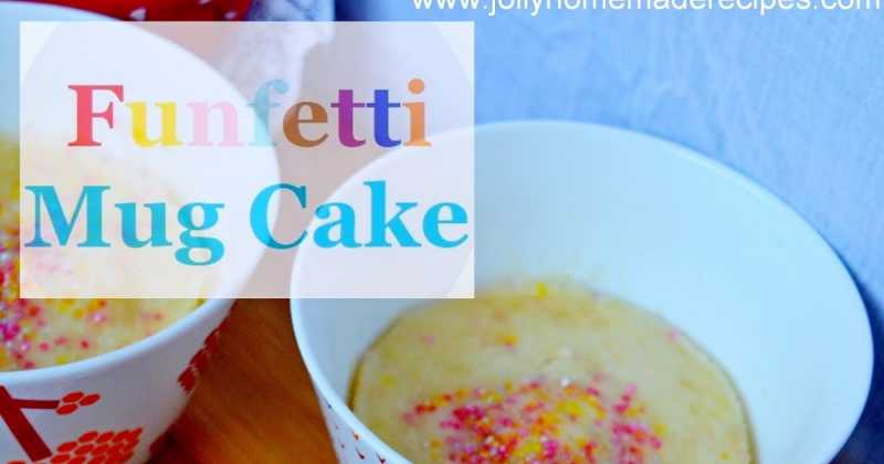 Funfetti Mug Cake, How To Make Eggless Funfetti Mug Cake Recipe | Vanilla Funfetti Mug Cake
